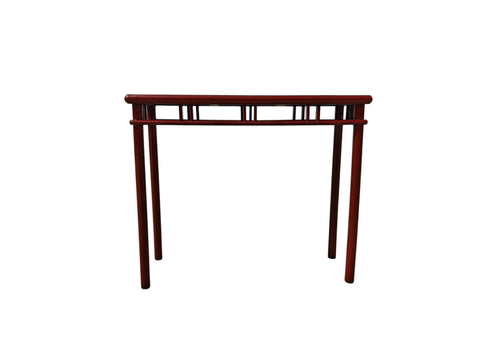 Red Lacquer 38" Long Console Table - Dyag East