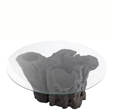 Round 63" Diameter Black Root Dining Table - Dyag East