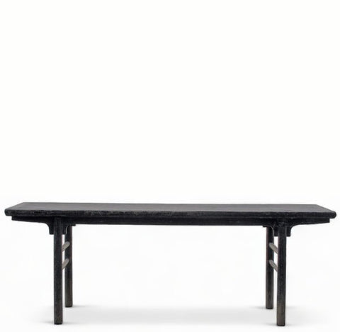 Rustic Black Patina Console Table - Dyag East