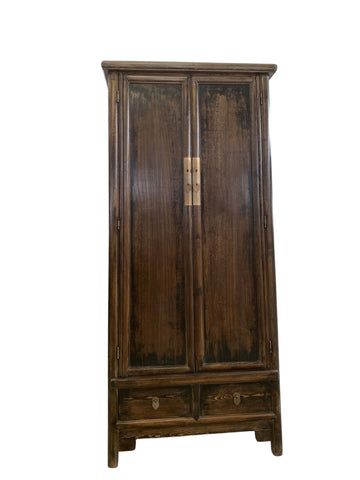 Rustic Chinese Solid Pine 2 Door Cabinet - Dyag East