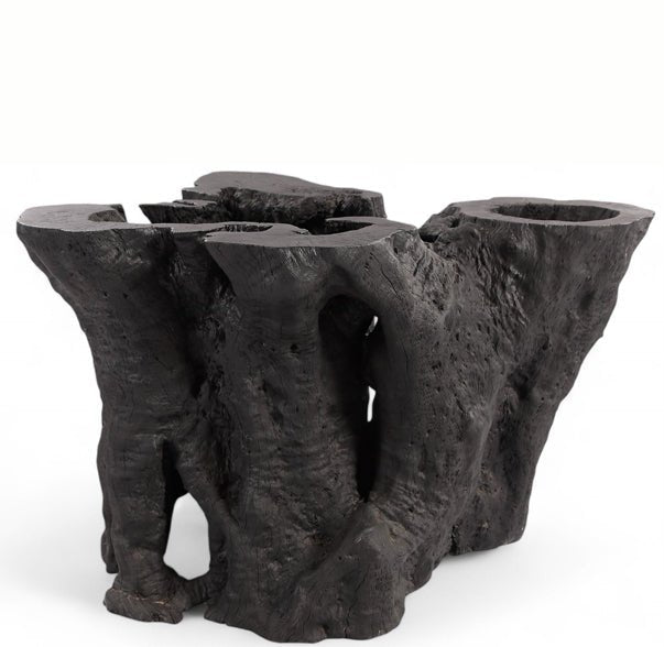Sculptured Black Root Dining Table Base - Dyag East