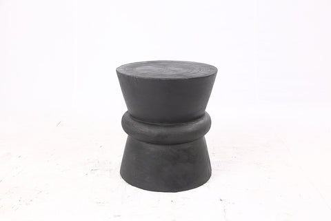 Single Black Hourglass 20” Tall Accent Table - Dyag East