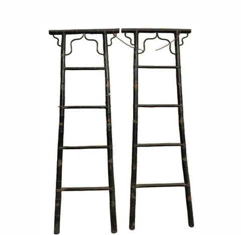 Vintage Hand-Painted Bamboo Ladders - Dyag East