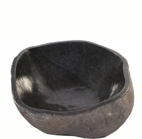 Round Free Form River Stone Vessel 3