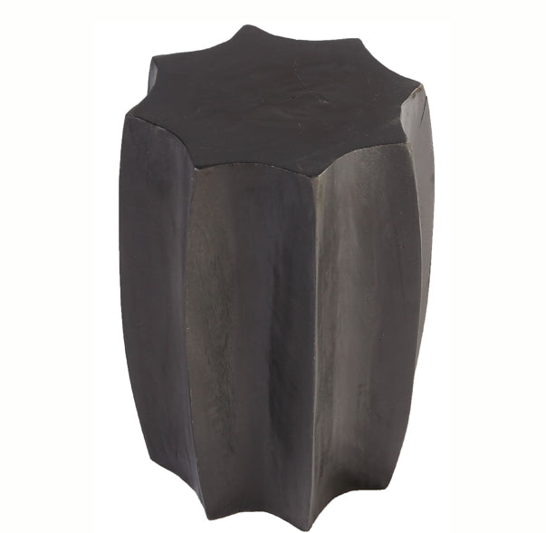 Octagon Black Accent or Side Table or Stool of Stool