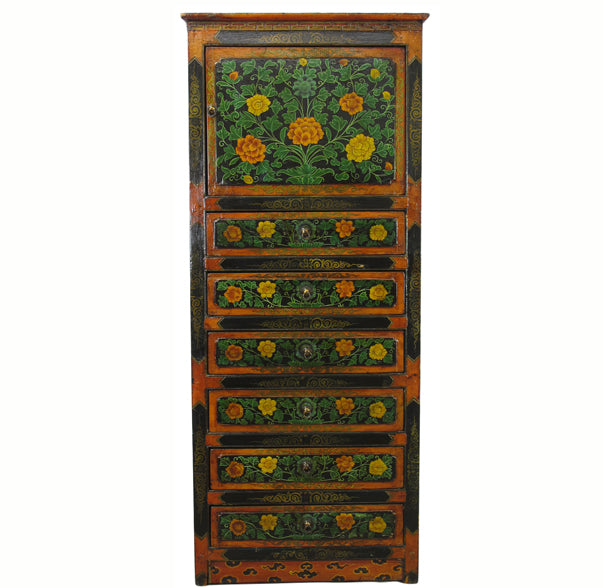 Tibetan Chest with 6 Drawers 1