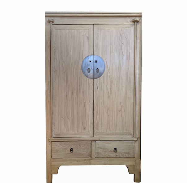 Light Wood Colored Asian Cabinet