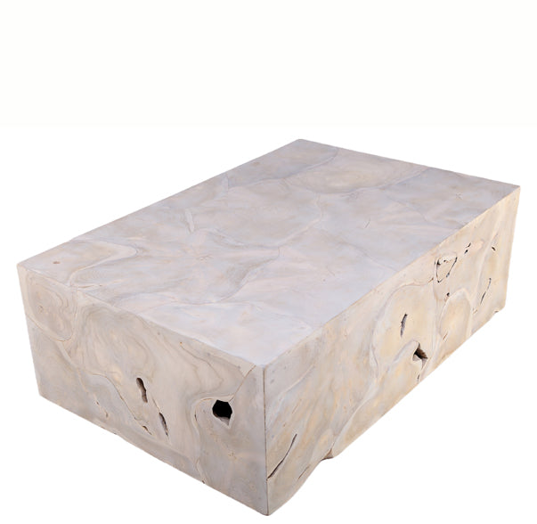 Z-Rectangular White Wash Organic Teak Coffee Table 31