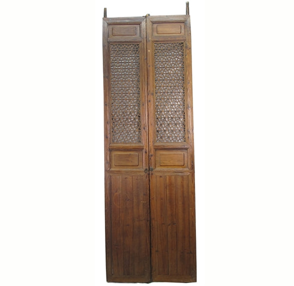 Pair of Hexagonal Screen Door Panel