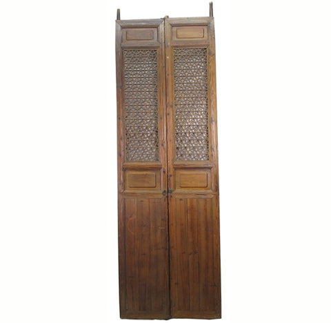 Pair of Hexagonal Screen Door Panel