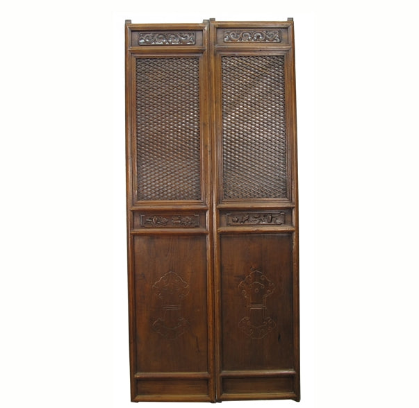 Pair of Beautiful Lattice Screen Door Panel