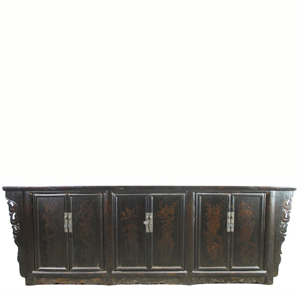 95" Long Large Antique Chinese Shanxi Sideboard