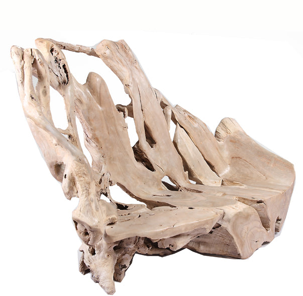 Modern Free Form Teak Root Chair/Bench 29