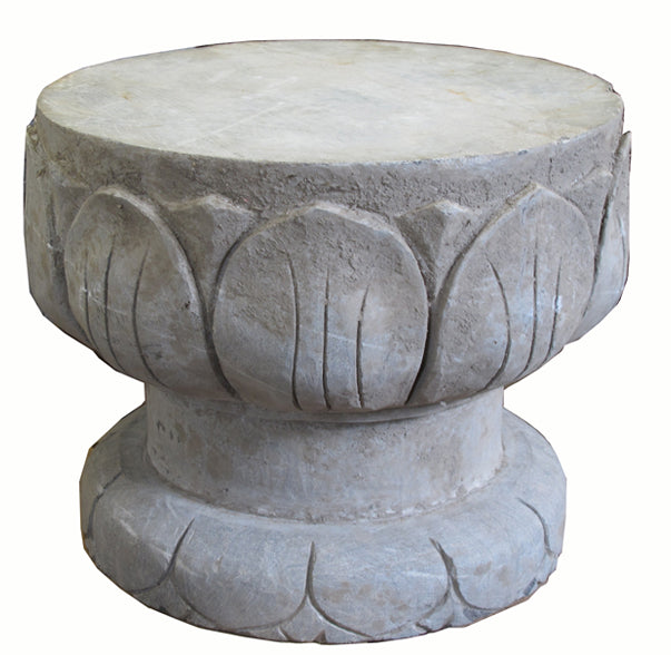 Lotus Leave Stone Garden Stool - Dyag East