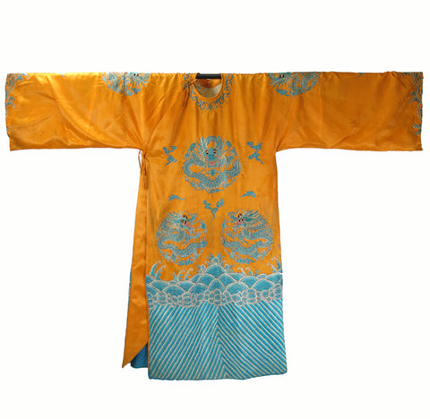 Yellow Vintage Peking Opera Costume - Dyag East