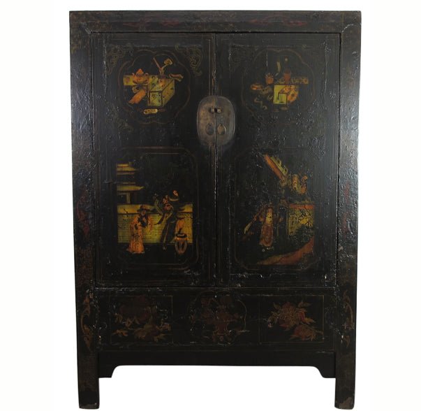 Antique Hand Painted Chinese Cabinet - Dyag East