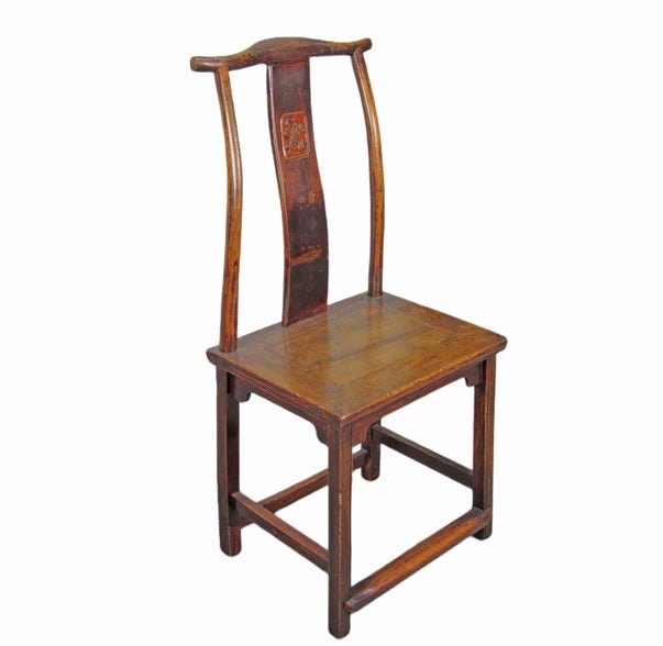 Antique High Yoke Back with Hand Carved Back - Dyag East