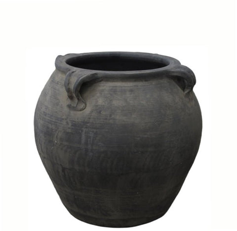Dark Grey Earthenware Planter Pot - Dyag East
