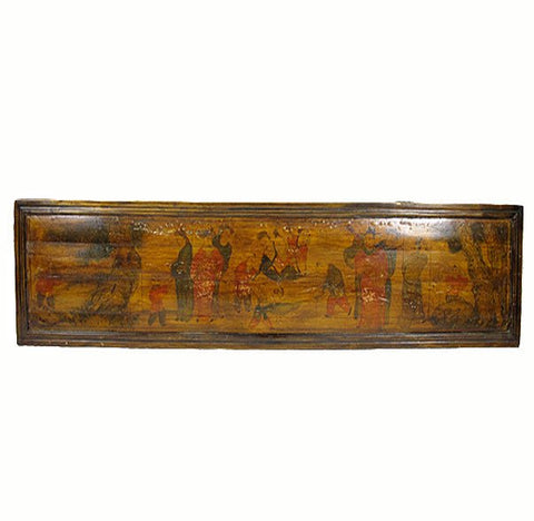 Hand Painted Antique Chinese Wall Hanging Plaque 1 - Dyag East