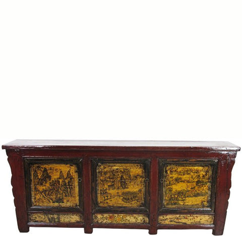 Later 19 Century 95" Long Mongolia Sideboard - Dyag East