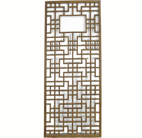 Lattice Antique Chinese Wood Screen Panel - Dyag East