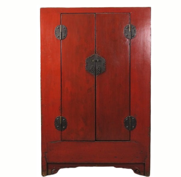 Red Chinese Antique Cabinet - Dyag East