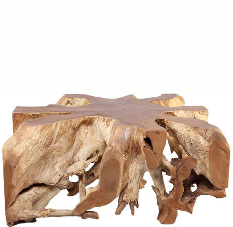 Square 36" Inch Organic Teak Root Coffee Table 53 - Dyag East
