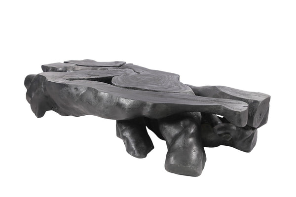 104” Inch Organic Black Suar Wood Coffee Table - Dyag East