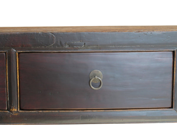 104" Long 5 Drawer Antique Console Table - Dyag East