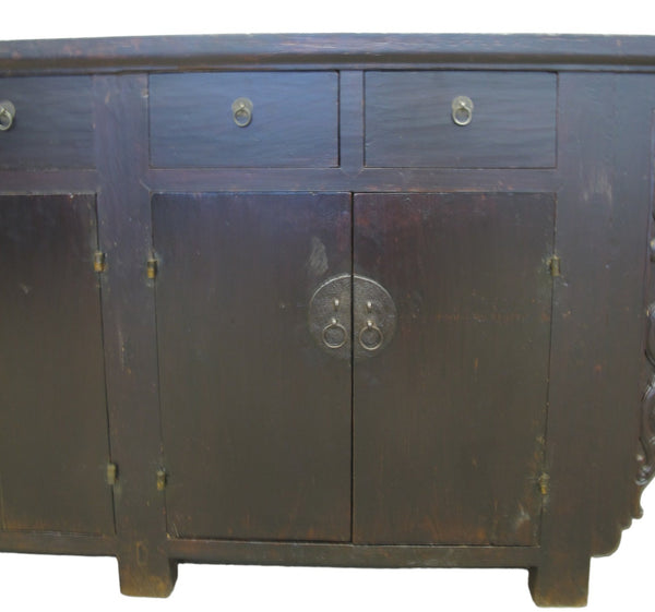 117" Inch Long Antique Chinese Dragon Sideboard - Dyag East