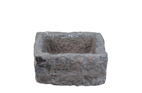 16" Inch Long Hand Chiseled Stone Trough 24 - 1 - Dyag East