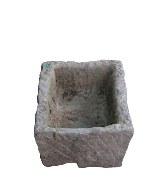 18" Inch Long Hand Chiseled Stone Trough 24 - 5 - Dyag East