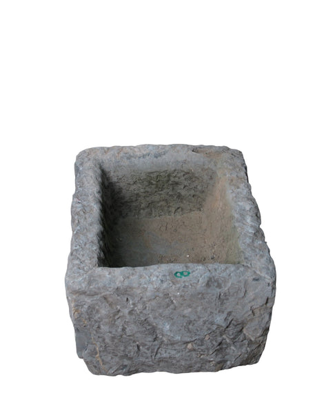 18" Inch Long Hand Chiseled Stone Trough 24 - 8 - Dyag East