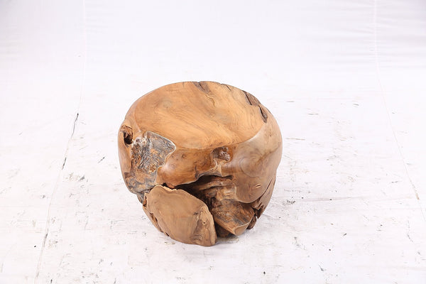 18” Round Organic Teak Root Side Table - Dyag East