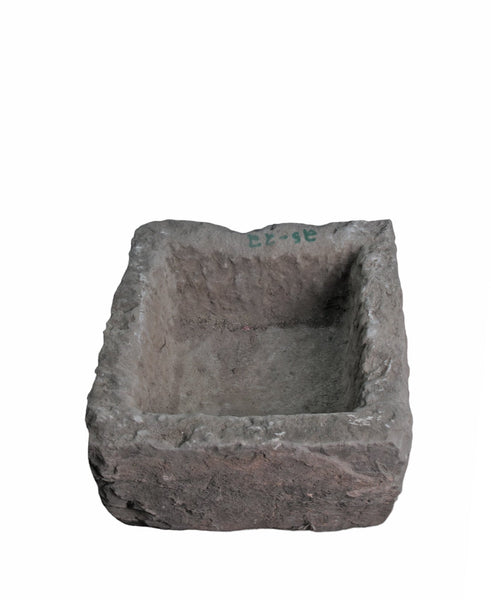19" Inch Long Hand Chiseled Stone Trough 24 - 22 - Dyag East