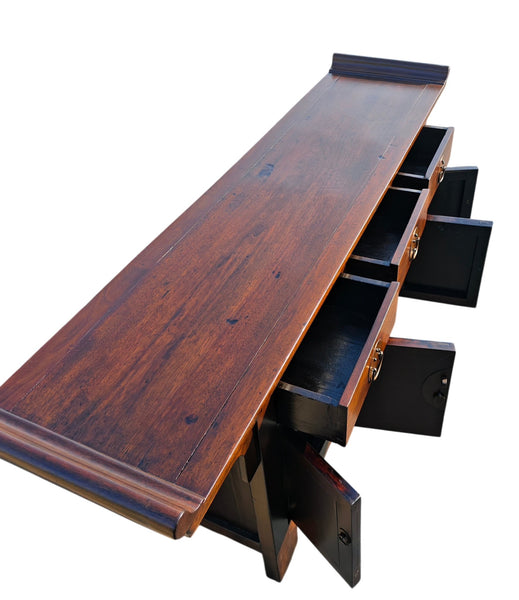 19th Century Chinese Catalpa Everted Flange Sideboard - Dyag East