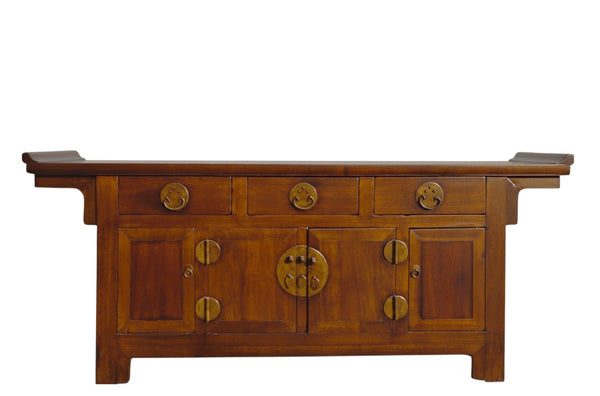 19th Century Chinese Catalpa Everted Flange Sideboard - Dyag East