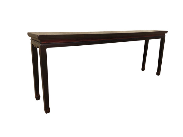 19th Century Chinese Elm 90" Long Console Table - Dyag East