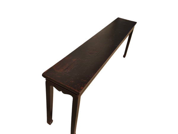 19th Century Chinese Elm 90" Long Console Table - Dyag East