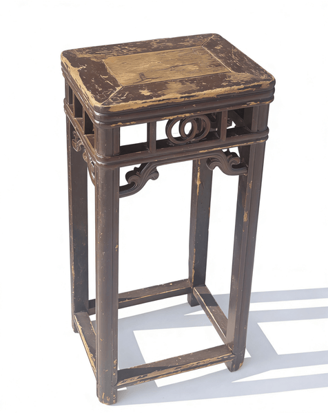 19th Century Chinese Elm Pedestal Table - Dyag East