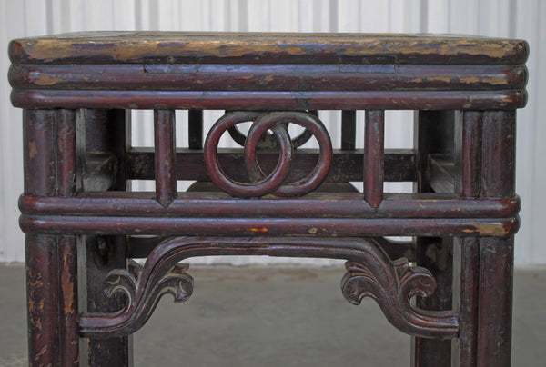 19th Century Chinese Elm Pedestal Table - Dyag East