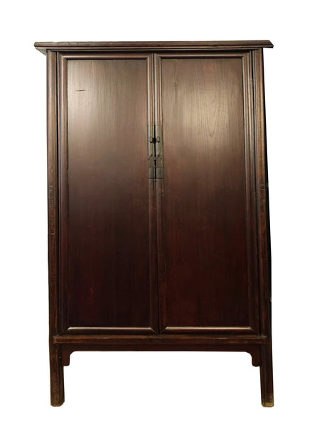19th Century Chinese Elm Wardrobe Armoire - Dyag East