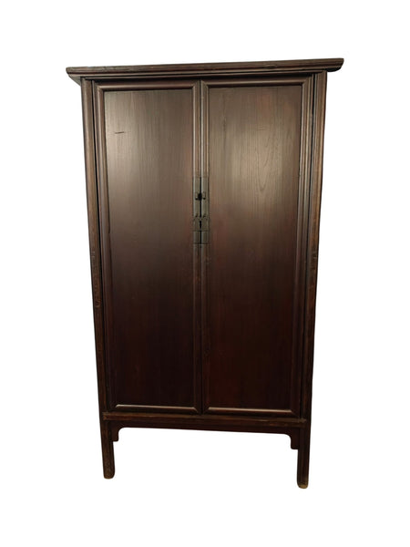 19th Century Chinese Elm Wardrobe Armoire - Dyag East