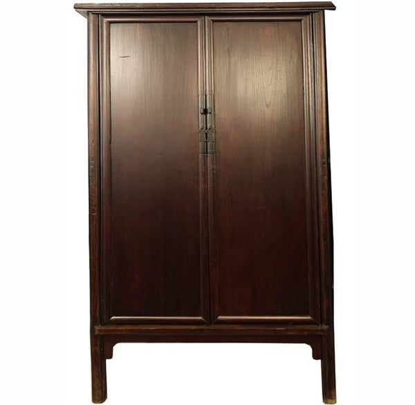 19th Century Chinese Elm Wardrobe Armoire - Dyag East