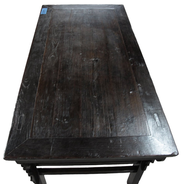 19th Century Hand Carved Drawers Antique Chinese Center Table - Dyag East