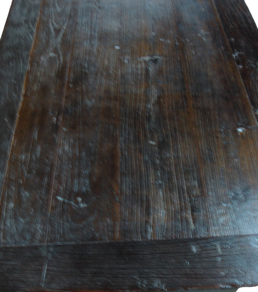 19th Century Hand Carved Drawers Antique Chinese Center Table - Dyag East