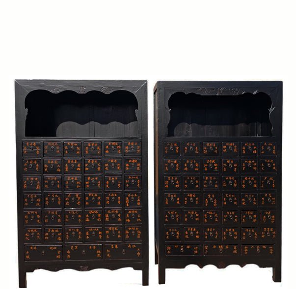 19th Century Pair of Chinese Apothecary Cabinets - Dyag East