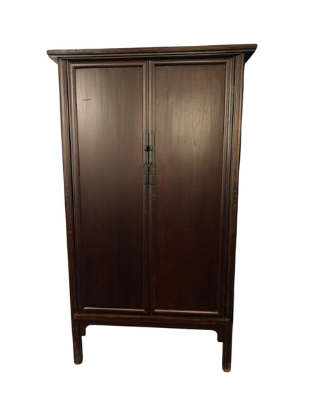 19th Century Pair of Chinese Elm Wardrobe Armoire - Dyag East