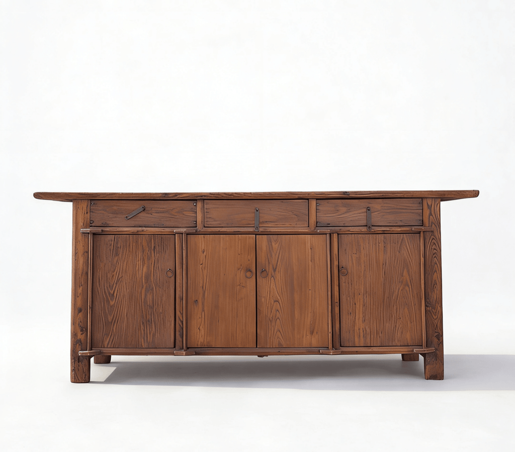 19th Century Rustic Elm Buffet - Dyag East