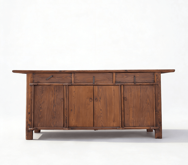 19th Century Rustic Elm Buffet - Dyag East